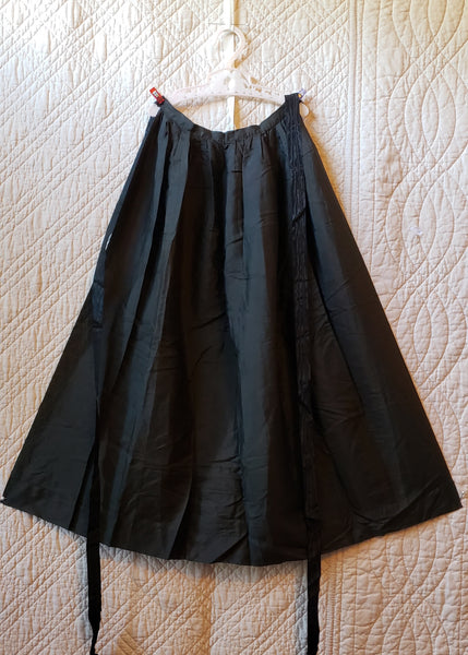 Antique silk apron • c. 1800s - early 20th