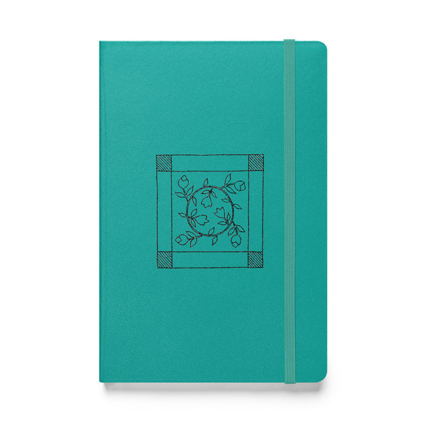 Dunton "Old Quilts" logo hardcover bound notebook
