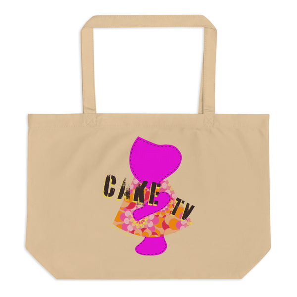 Cake TV Large Totebag
