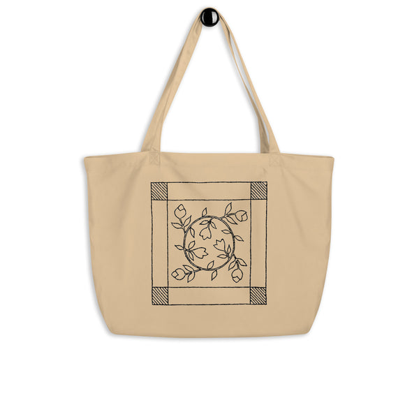 Dunton "Old Quilts" logo large tote bag