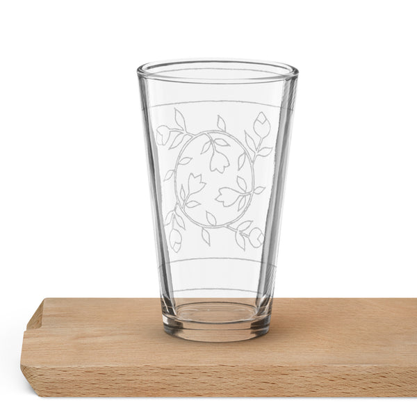 Dunton "Old Quilts" shaker pint glass