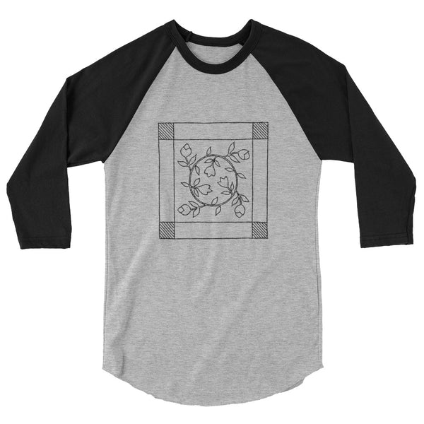 Dunton "Old Quilts" logo 3/4 raglan