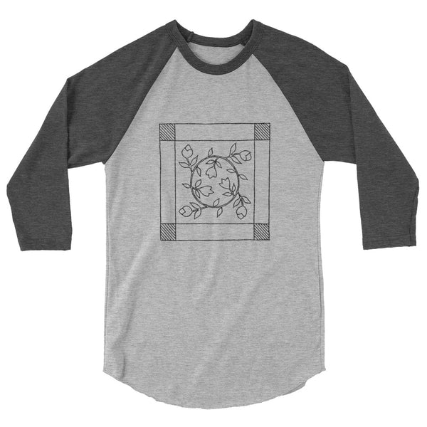 Dunton "Old Quilts" logo 3/4 raglan