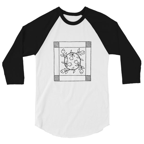 Dunton "Old Quilts" logo 3/4 raglan