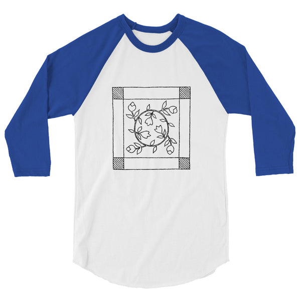 Dunton "Old Quilts" logo 3/4 raglan