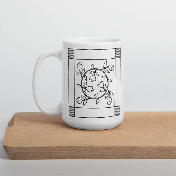 Dunton "Old Quilts" logo mug