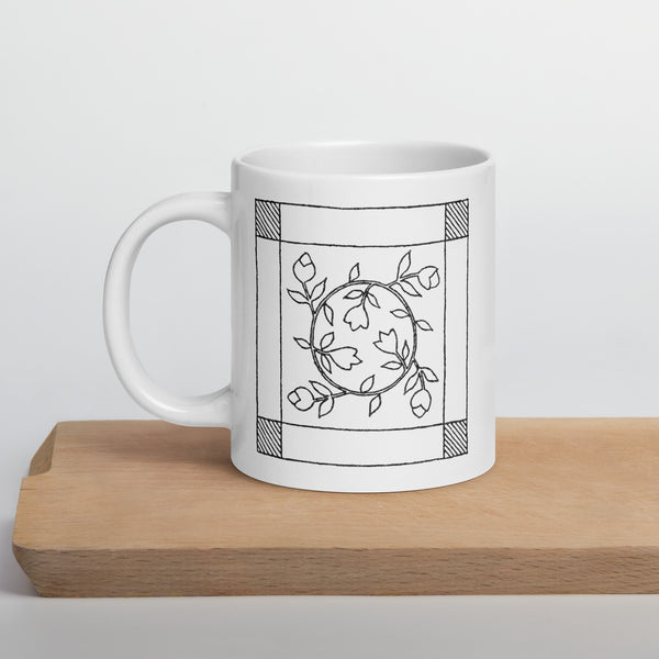 Dunton "Old Quilts" logo mug