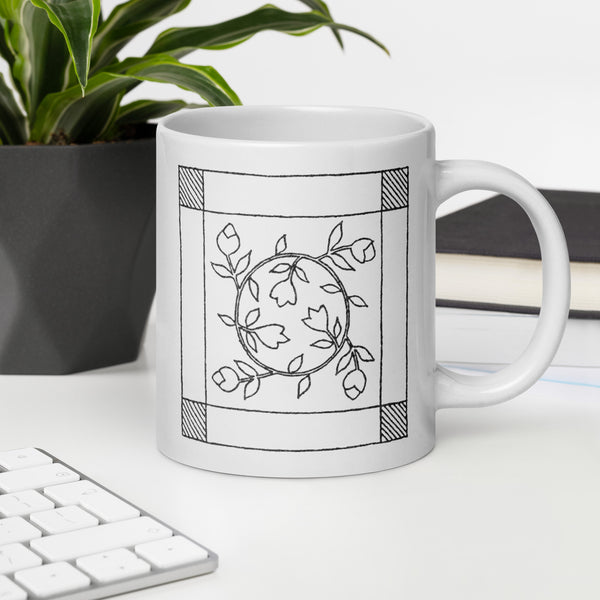 Dunton "Old Quilts" logo mug