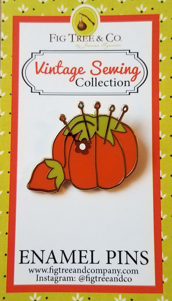 Tomato Pin Cushion Enamel Pin
