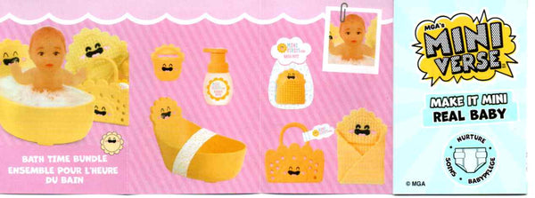 Bath Time, Yellow Sunny | Make it Mini Real Baby - Nurture Series