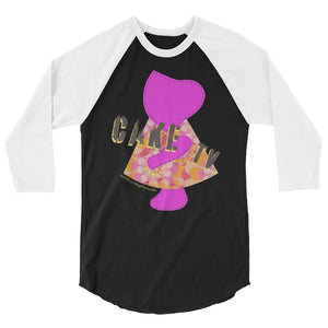 Cake TV 3/4 sleeve raglan shirt