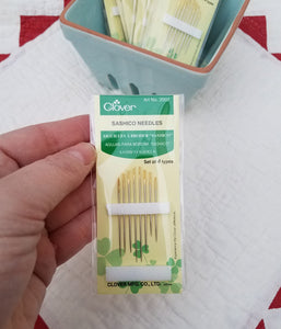 Clover Sashiko (“Sashico”) Needles – size assortment