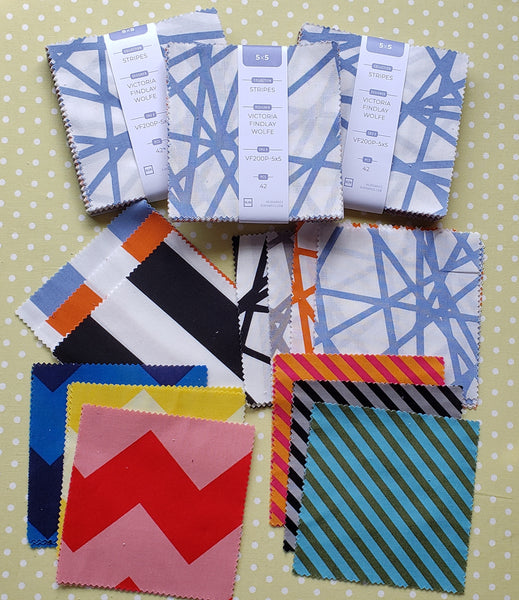 Stripes by Victoria Findlay Wolfe - 5x5 Charm Squares